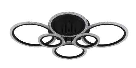 Lustra living LED  6300lm Lumia 90W 3CCT negru dimabila [3]