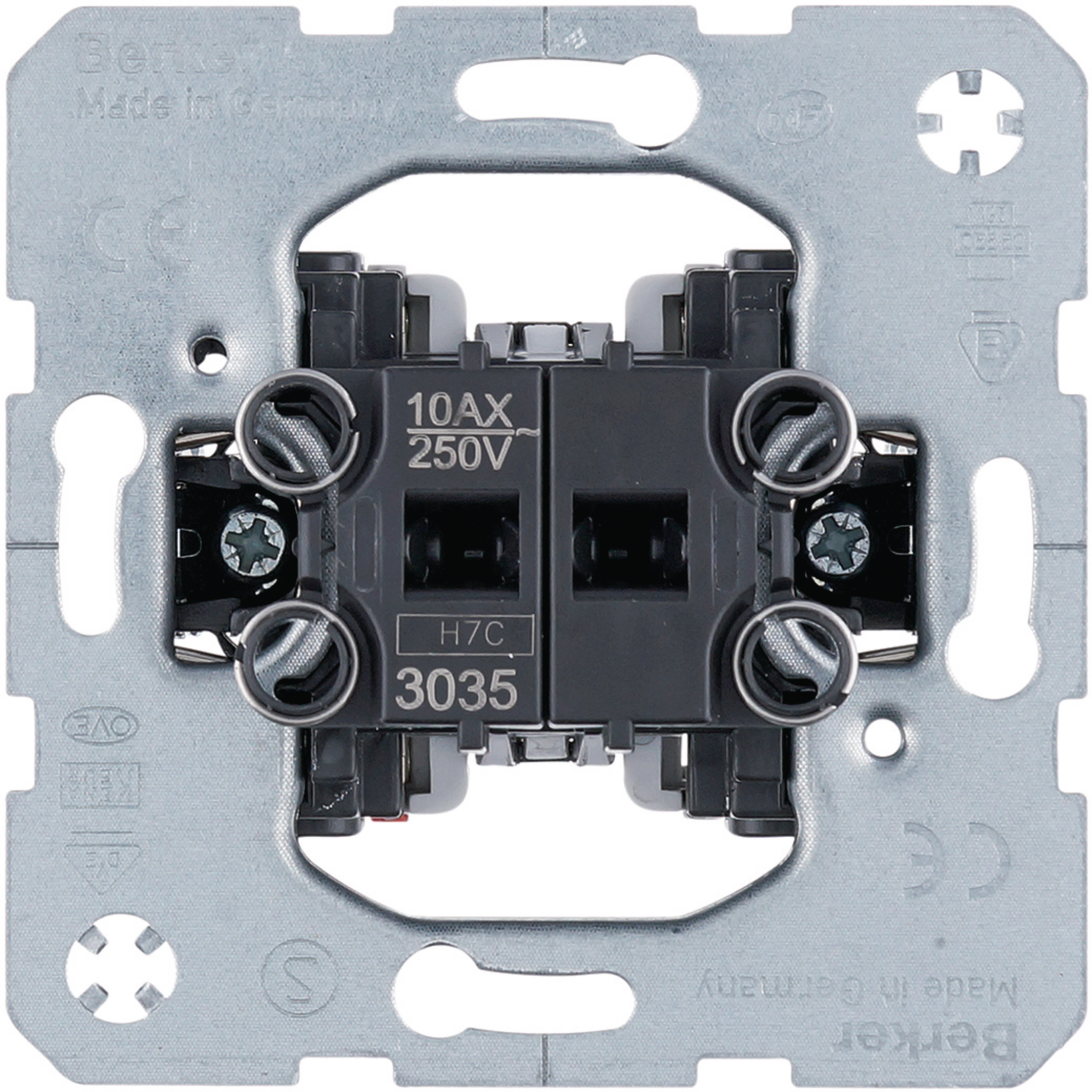 Aparataj Modular - Mecanism comutator dublu 10A, 250V, 71x71 mm