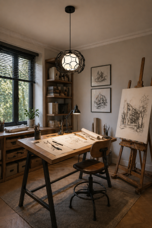 Pendul 1xE27 40W,  negru+alb - Modus [2]