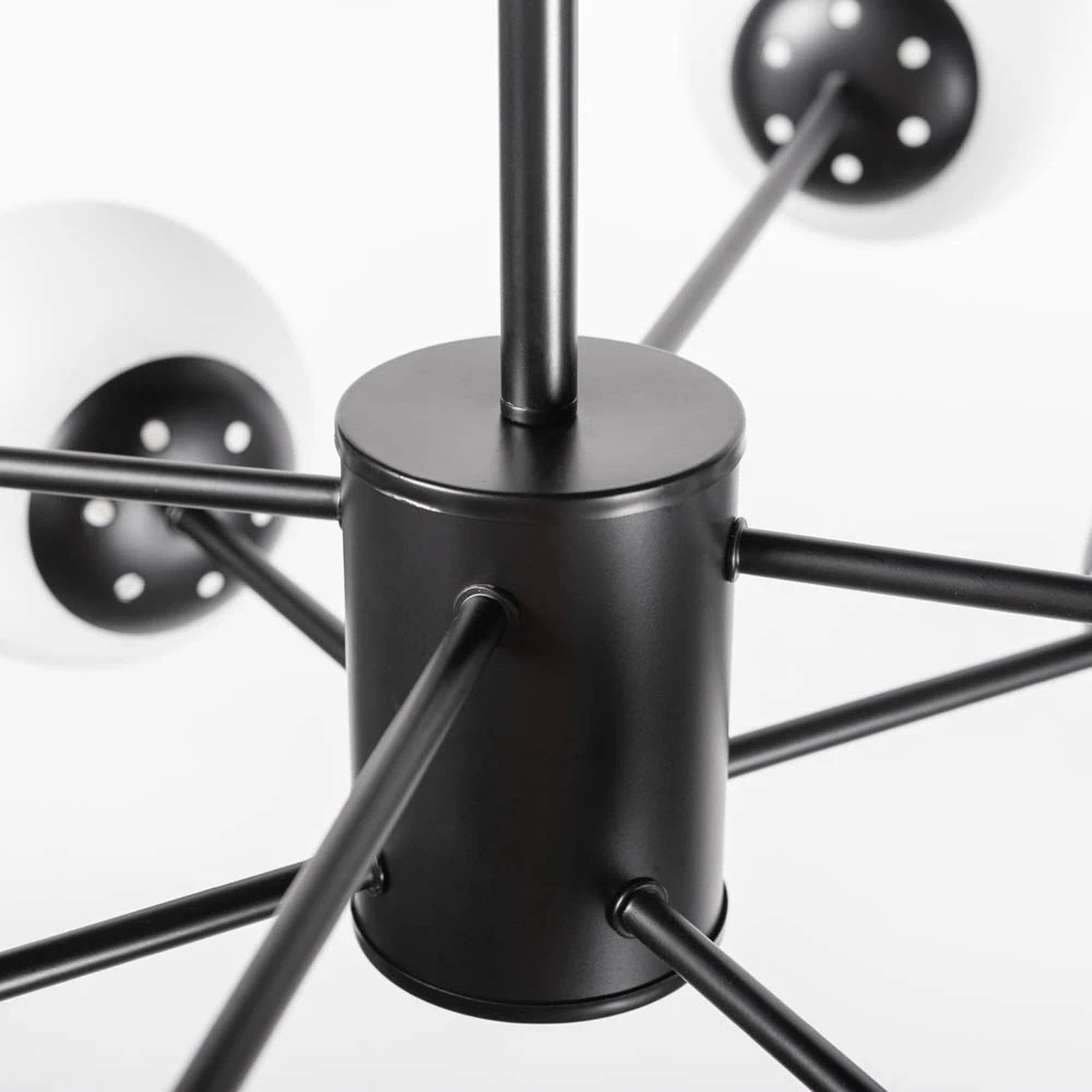 Pendul globuri, 8XE27, 60W, IP20, negru - Lace [8]