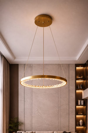 Pendul LED 2080lm 26W 3CCT IP20, auriu - Linea