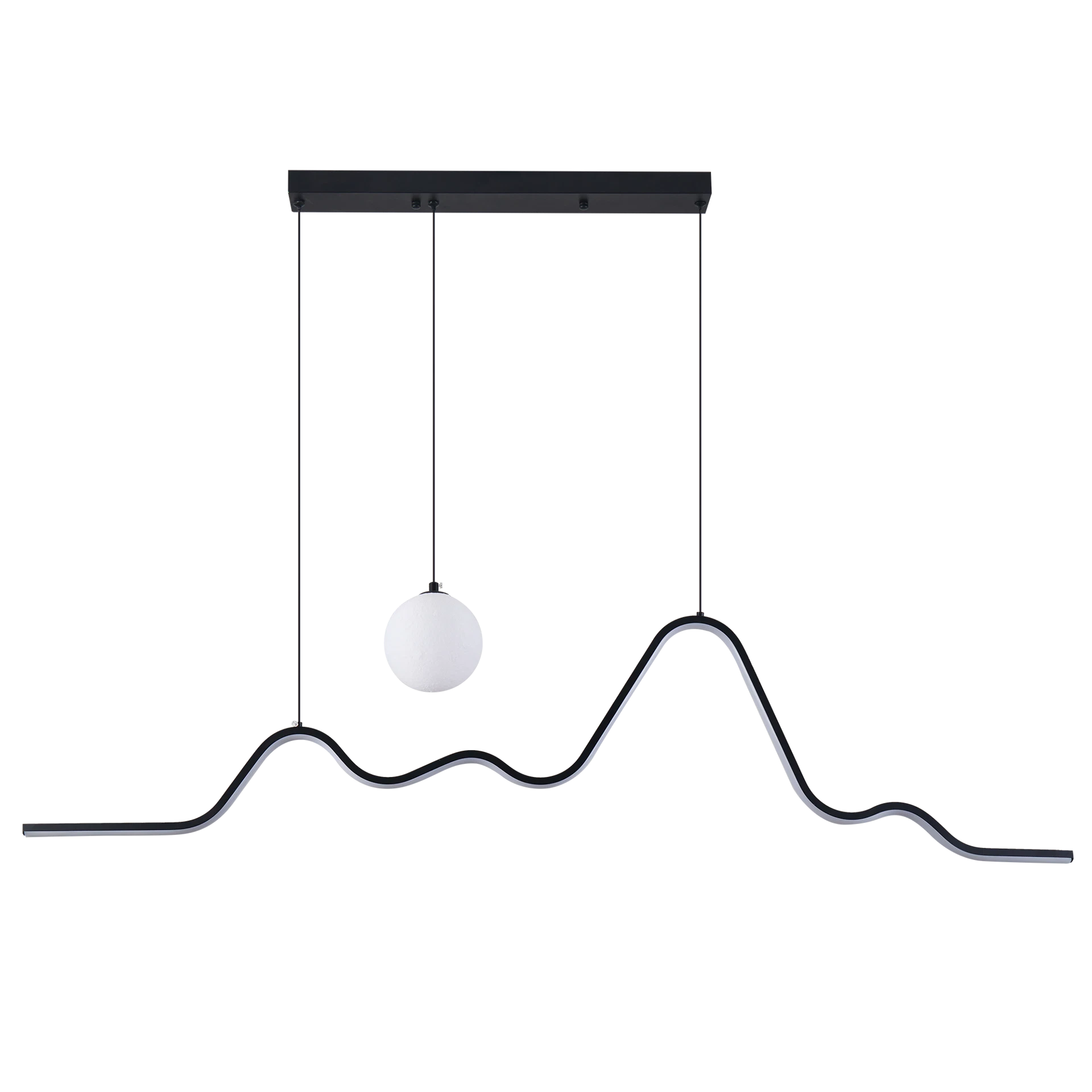 Pendul LED 2380lm, 26W, IP20, 3000-4000-6500K, negru - Hades [3]