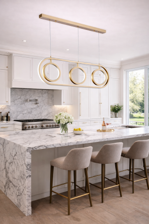 Corpuri de Iluminat Interior - Pendul LED 2940lm, 52W, 2700-5400K, auriu - Cocktail