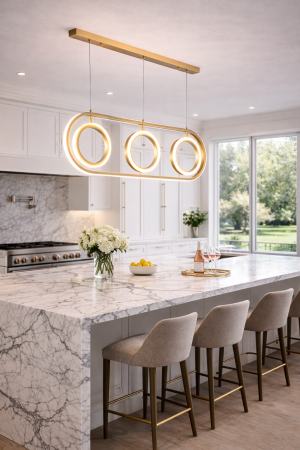 Pendul LED 2940lm, 52W, 2700-5400K, auriu - Cocktail [1]