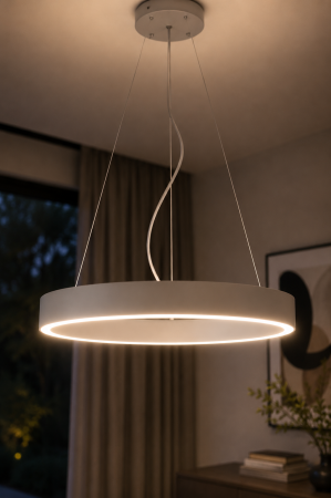 Corpuri de Iluminat Interior - Pendul LED 3900lm 65W 60cm 4000K IP20 gri - Lind