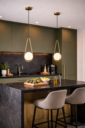 Pendul Nuli dulie 1XE14, 40W, 1.5m, auriu