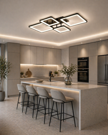 Plafoniera Ambient LED 70W 3CCT 3850lm negru dimabila [1]