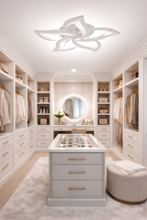 Plafoniera Fleur LED 95W 3CCT 8360lm alb dimabila