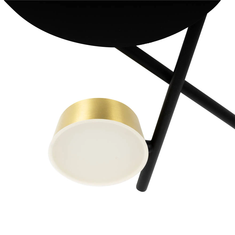 Plafoniera LED 1080lm, 3x6W, 3000K, 590x70mm, negru-auriu - Kira [5]