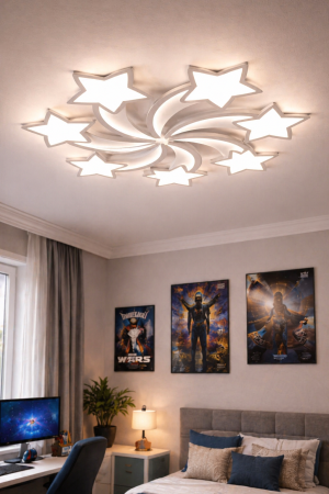 Corpuri de Iluminat Interior - Plafoniera LED 11600lm 145W 3CCT IP20, alb – Star