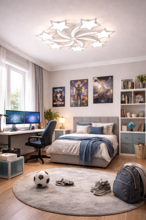 Corpuri de Iluminat Interior - Plafoniera LED 11600lm 145W 3CCT IP20, alb – Star