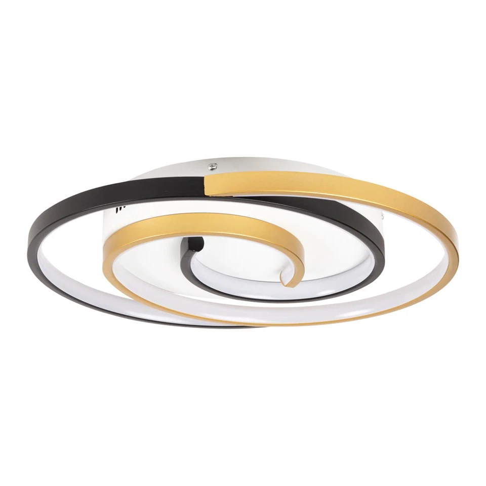Plafoniera LED 1500lm, 30W, 42cm , 3000k-6500K, IP20, negru+auriu - Trim [3]