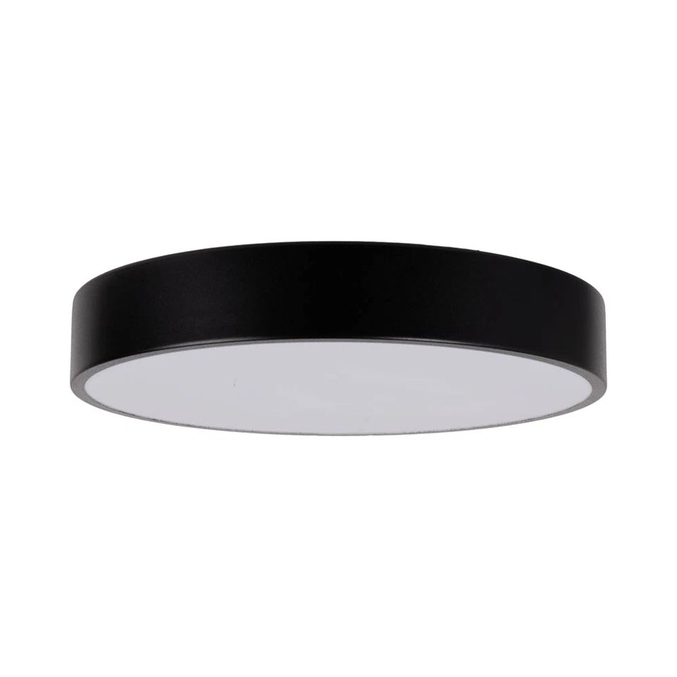 Plafoniera LED 1710lm, 18W, 30x5cm, IP20, lumina rece, negru [4]