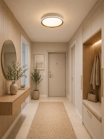 Plafoniera LED 1920lm, 32W, 4000K, alb+auriu - Cleo [2]