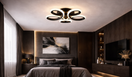 Plafoniera LED 1950lm 30W 3CCT negru - Lixy [1]