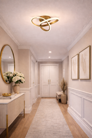 Corpuri de Iluminat Interior - Plafoniera LED 2000lm 25W 3CCT auriu - Yana