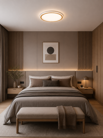 Plafoniera LED 2040lm, 30W, 3000-6500K, 30cm, auriu - Gold [1]