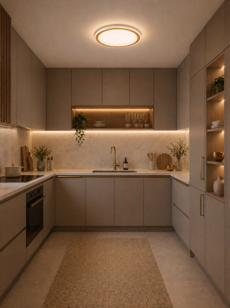 Plafoniera LED 2040lm, 30W, 3000-6500K, 30cm, auriu - Gold [2]