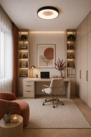 Corpuri de Iluminat Interior - Plafoniera LED 2400lm, 32W, 4000K, IP20, negru - Lind