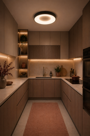 Plafoniera LED 2400lm, 32W, 4000K, IP20, negru - Lind [2]