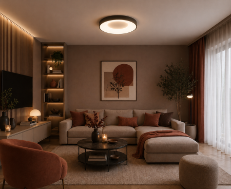 Plafoniera LED 2400lm, 32W, 4000K, IP20, negru - Lind [4]