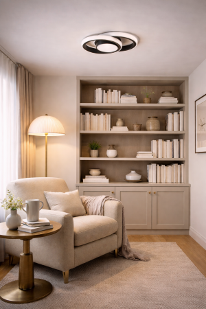 Corpuri de Iluminat Interior - Plafoniera LED 2660lm, 38W, IP20, negru - Vista