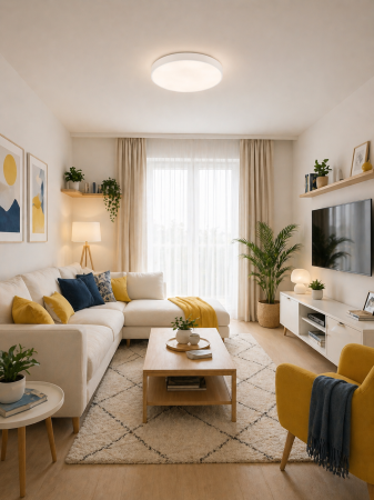 Plafoniera LED 2900lm, 52W, CCT 3000-6000K, alb - Macaron [1]