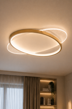 Corpuri de Iluminat Interior - Plafoniera LED 3360lm, 48W, 3000-6000K - Gravity