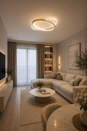 Corpuri de Iluminat Interior - Plafoniera LED 3360lm, 48W, 3000-6000K - Gravity