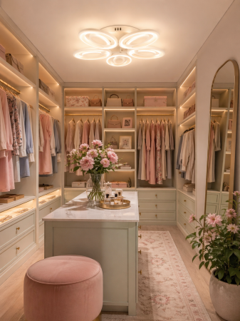 Plafoniera LED 3360lm, 80W, 3CCT cu telecomanda, alb - Petal [2]