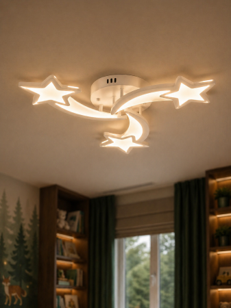 Corpuri de Iluminat Interior - Plafoniera LED 3380lm, 52W, 3CCT cu telecomanda, alb - Star