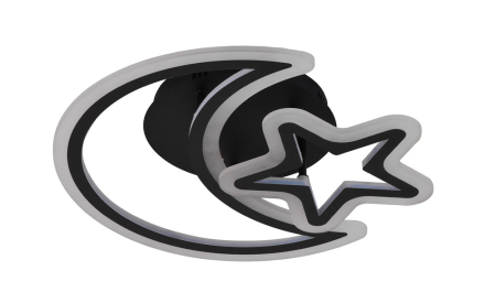 Plafoniera LED 3750lm 50W 3CCT negru dimabila - Night [1]