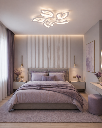 Plafoniera LED 4080lm, 68W, 3CCT cu telecomanda, alb - Leaf [1]