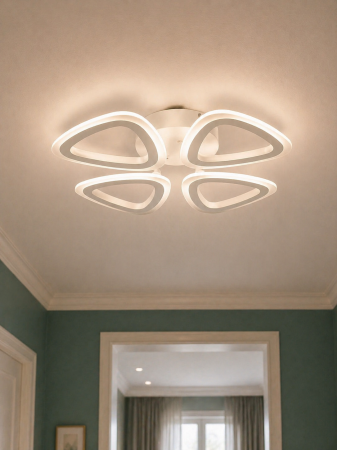 Corpuri de Iluminat Interior - Plafoniera LED 4500lm, 60W, 3CCT cu telecomanda, alb - Evis