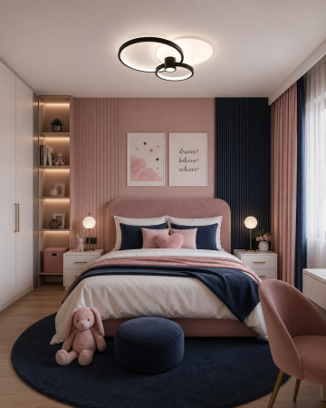 Corpuri de Iluminat Interior - Plafoniera LED 4550lm, 65W, 3000-6500K, IP20, negru - Horus