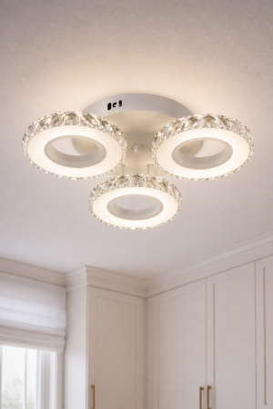 Plafoniera LED 55W, 3CCT, 4235lm, alb, dimabila - Myra