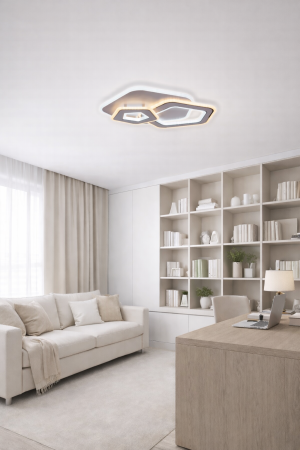 Corpuri de Iluminat Interior - Plafoniera LED 6160lm, 88W, 3CCT cu telecomanda, alb - Ava