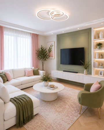 Corpuri de Iluminat Interior - Plafoniera LED 6300lm, 90W, 3CCT cu telecomanda, alb - Circle