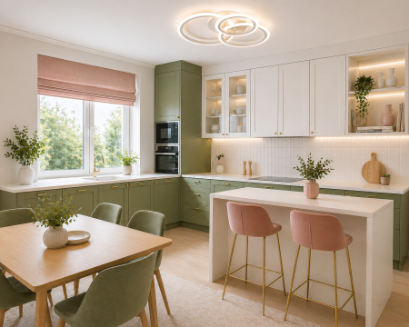 Plafoniera LED 6300lm, 90W, 3CCT cu telecomanda, alb - Circle [3]