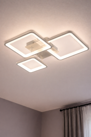 Corpuri de Iluminat Interior - Plafoniera LED 65W 3CCT 6500lm dimabila alb - Luvo
