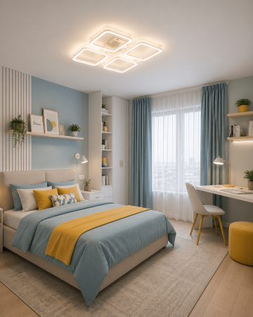 Corpuri de Iluminat Interior - Plafoniera LED 7150lm, 110W, 3CCT cu telecomanda, alb - Sonne