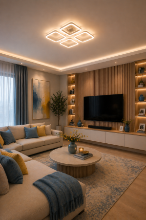 Plafoniera LED 7150lm, 110W, 3CCT cu telecomanda, alb - Sonne [1]