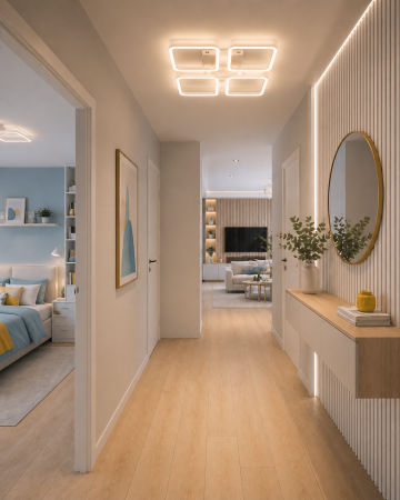 Plafoniera LED 7150lm, 110W, 3CCT cu telecomanda, alb - Sonne [2]