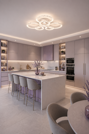 Corpuri de Iluminat Interior - Plafoniera LED 7840lm, 98W, 3CCT+RGB cu telecomanda - Shine