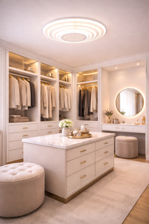 Corpuri de Iluminat Interior - Plafoniera LED 8400lm, 120W, 3CCT cu telecomanda, alb - Abys