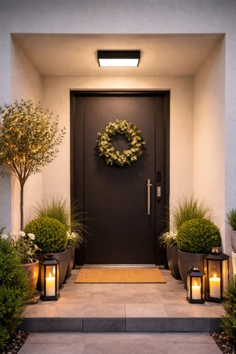 Plafoniera LED cu senzor pentru exterior 2280lm, 30x5.75cm, 24W, 4000K, IP54, negru - Ruut [1]