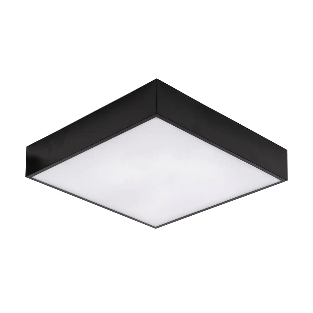 Plafoniera LED cu senzor pentru exterior 2280lm, 30x5.75cm, 24W, 4000K, IP54, negru - Ruut [5]