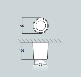 Plafoniera LED de exterior 600lm, 10.5x9.6 cm, 6W, 2700K-4000K IP55, alb - Livia [4]