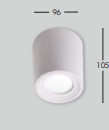 Plafoniera LED de exterior 600lm, 10.5x9.6 cm, 6W, 2700K-4000K IP55, alb - Livia [3]