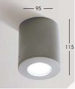 Plafoniera LED de exterior 600lm, 11.5x9.5cm, 6W, 2700-400K, IP55, negru - Franca [5]